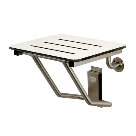 Adascape Wall Mount KBSS1816 18" x 16" Wall Mount Fold Down Shower Seat, 18" L, 304 Stainless Steel KBSS1816